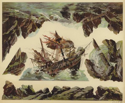 Shipwreck scene by European School